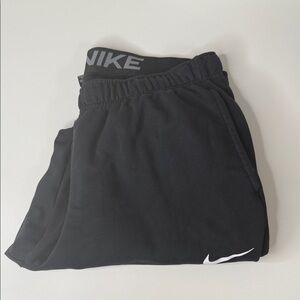 Nike Black Sweatpants with White Logo